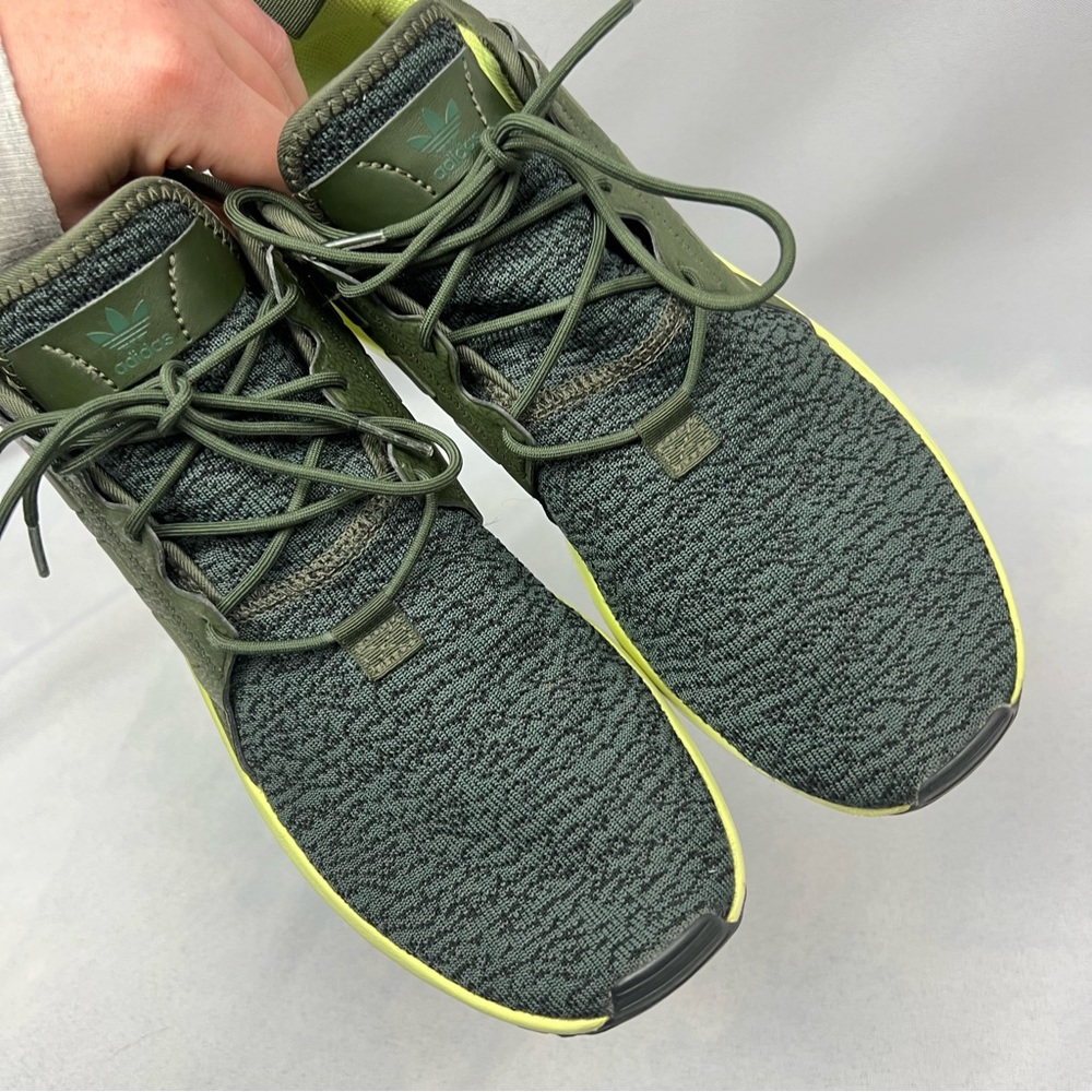 Adidas Originals X PLR Olive Green Lime Men’s Sneakers Running Shoes Size 10.5 - Picture 10 of 10